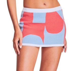 NWT SER.O.YA light blue coral Gretchen skirt size XL